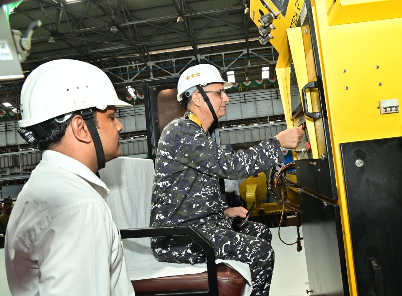 Steel Cutting of Fifth Fleet Support Ship for the Indian Navy